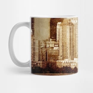 Vintage skyline of New York Mug